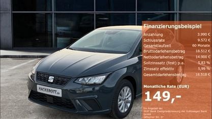 Gebraucht Seat Ibiza Style 80 PS (58 kW) 2025 Fjordblau Kleinwagen