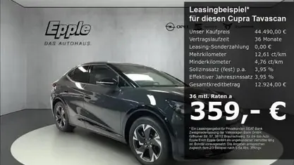 Grau Neu 2025 Cupra Tavascan Endurance SUV | 44.490 € (Guter Preis)