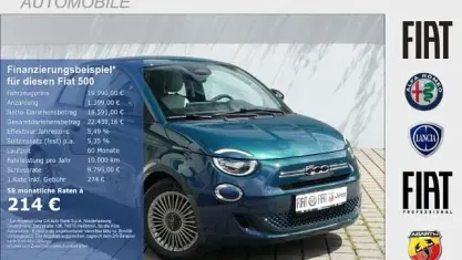 Neu Fiat 500 Icon 65 PS (47 kW) 2026 Ozean grün metallic Limousine