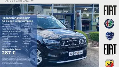 Gebraucht Jeep Compass Altitude 131 PS (96 kW) 2024 Schwarz SUV