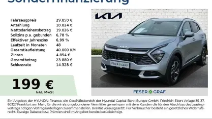 Käytetty Kia Sportage Comfort 160 HP (117 kW) 2025 Hopea Katumaasturi