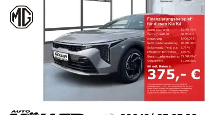 Ny Kia K4 Spirit 150 HK (110 kW) 2026 Grå Sedan