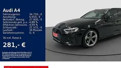 Schwarz Gebraucht 2023 Audi A4 S-Line Kombi | 34.750 € (Fairer Preis)