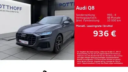 Gebraucht Audi Q8 S-Line 286 PS (210 kW) 2023 Samuraigrau metallic SUV
