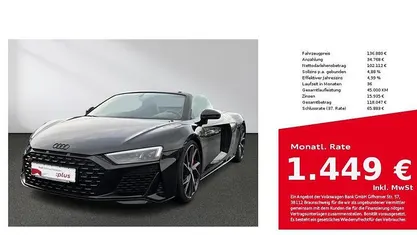 Gebraucht 2022 Audi R8 Spyder Performance Cabrio | 138.880 € (Fairer Preis)