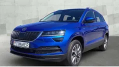 Blau (raceblau metallic) met. Gebraucht 2021 Skoda Karoq Clever SUV | 21.990 € (Fairer Preis)