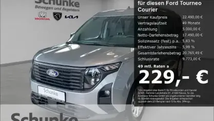 Gebraucht Ford Tourneo Courier Titanium 125 PS (91 kW) 2024 Silber Van / Kleinbus