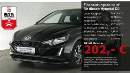 Używany Hyundai i20 Trend 101 KM (74 kW) 2025 Czarny Hatchback