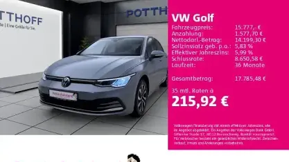 Gebraucht VW Golf VII Active 150 PS (110 kW) 2021 Grau Kleinwagen