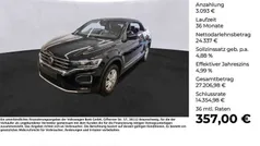 Deep black perleffekt Gebraucht 2021 VW T-Roc Cabriolet Style Cabrio | 27.430 € (Fairer Preis)