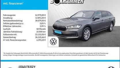 Graphite grau metallic Gebraucht 2024 Skoda Superb Selection Kombi | 42.970 € (Superpreis)