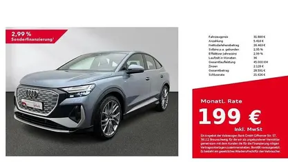 Gebraucht Audi Q4 Sportback e-tron S-Line 150 kW (204 PS) 2022 Blau SUV