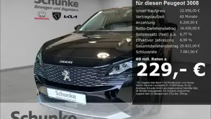 Second-hand Peugeot 3008 Allure 224 CP (164 kW) 2022 Negru SUV