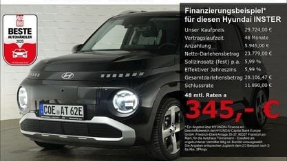 Brugt Hyundai Inster Prime 85 kW (116 HK) 2026 Sort Hatchback