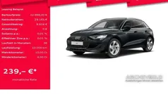 Manhattangrau Gebraucht 2024 Audi A3 Sportback Limousine | 32.988 € (Fairer Preis)