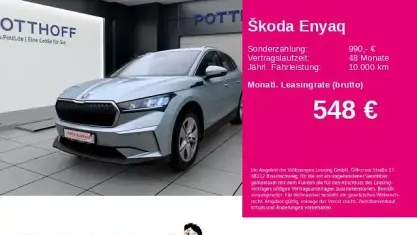 Gebraucht Skoda Enyaq iV Loft 150 kW (204 PS) 2023 Arctic silber metallic SUV