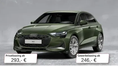 Gebraucht Audi A3 Advanced 150 PS (110 kW) 2025 Grün Limousine