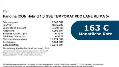 Gebraucht Fiat Panda Icon 65 PS (47 kW) 2026 Kleinwagen