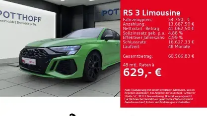 Gebraucht Audi RS3 Ambiente 400 PS (294 kW) 2023 Kyalamigrün Limousine