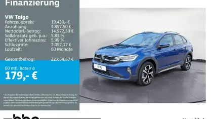 Gebraucht VW Taigo Style 110 PS (80 kW) 2022 Blau SUV