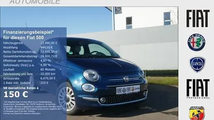 Gebraucht Fiat 500 Dolcevita 69 PS (50 kW) 2022 Blau Kleinwagen