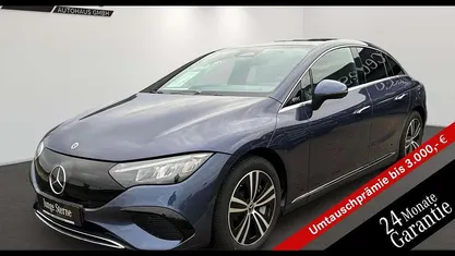 Lack sodalithblau Gebraucht 2024 Mercedes EQE300 Electric Art Limousine | 47.800 € (Fairer Preis)