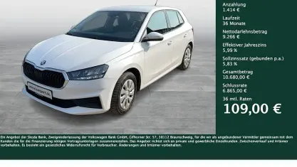 Gebraucht Skoda Fabia Active 80 PS (58 kW) 2023 Candyweiß Kleinwagen