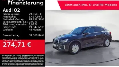 Gebraucht Audi Q2 Advanced 150 PS (110 kW) 2025 Schwarz SUV