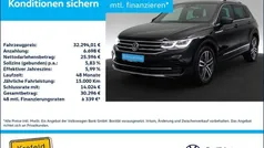 Schwarz / deep black Gebraucht 2021 VW Tiguan Elegance SUV | 32.294 € (Fairer Preis)