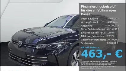 Gebraucht VW Passat IQ Drive 150 PS (110 kW) 2025 Schwarz Kombi
