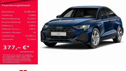 Ascariblau metallic Gebraucht 2025 Audi A3 S-Line Limousine | 35.880 € (Fairer Preis)