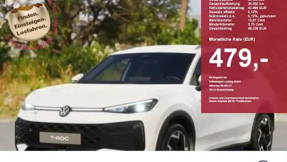 Nuova VW T-Roc Style 150 CV (110 kW) 2025 Nero SUV