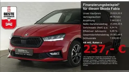 Brugt Skoda Fabia Monte Carlo 95 HK (69 kW) 2024 Rød Hatchback