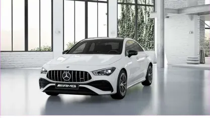 Second-hand Mercedes CLA35 AMG AMG 306 CP (225 kW) 2025 Alb Coupe