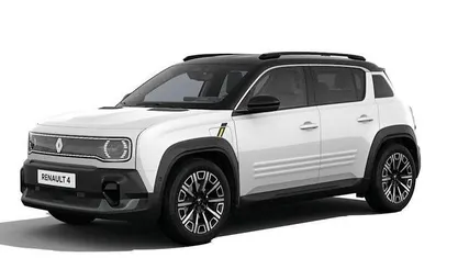 Neu Renault R4 Iconic 110 kW (150 PS) 2026 Arktisweiß+black pearlschwarz Kleinwagen