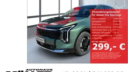 Neu Kia Sportage Spirit 150 PS (110 kW) 2026 Grün SUV
