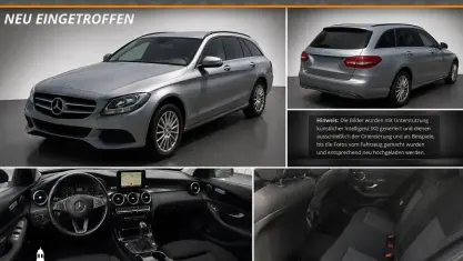 Gebraucht Mercedes C200 195 PS (143 kW) 2015 Palladiumsilber metallic (mb 9792) Kombi