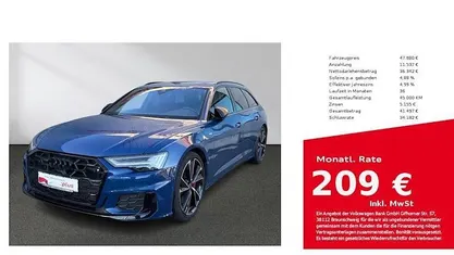 Gebraucht Audi A6 S-Line 367 PS (269 kW) 2024 Ascariblau Kombi
