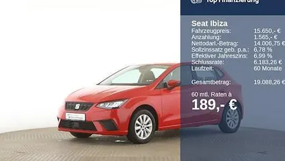 Gebraucht Seat Ibiza Style 95 PS (69 kW) 2022 Rot Limousine