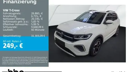 Gebraucht VW T-Cross R-line 150 PS (110 kW) 2025 Grau SUV