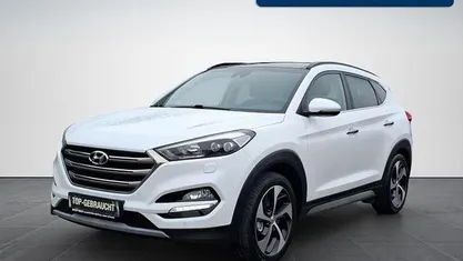 Gebraucht Hyundai Tucson Premium 177 PS (130 kW) 2017 Polar white / sol SUV