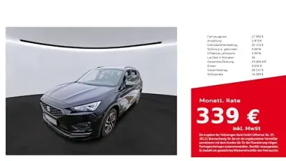 Usata Seat Tarraco FR 245 CV (180 kW) 2021 Nero SUV