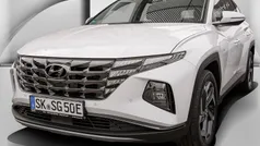 Atlas white Gebraucht 2024 Hyundai Tucson Trend SUV | 34.680 € (Superpreis)
