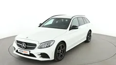 Weiß Gebraucht 2021 Mercedes C180 AMG line Kombi | 31.490 € (Fairer Preis)