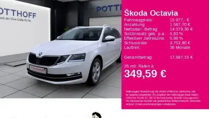Gebraucht Skoda Octavia Style 150 PS (110 kW) 2019 Candyweiß Kombi