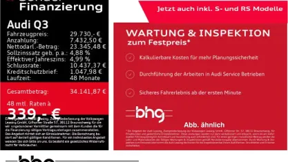 Gebraucht Audi Q3 Advanced Plus 150 PS (110 kW) 2022 Schwarz SUV