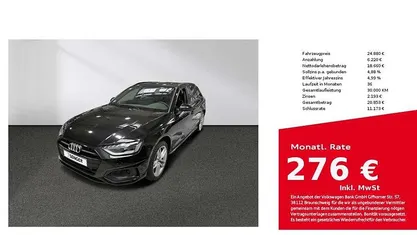 Second-hand Audi A4 Advanced 163 CP (119 kW) 2022 Negru Break