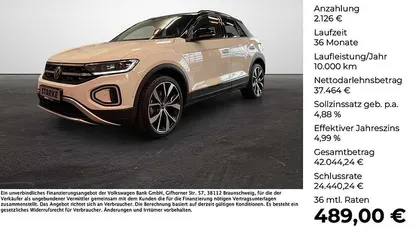 Pure white Gebraucht 2025 VW T-Roc Style SUV | 39.590 € (Fairer Preis)