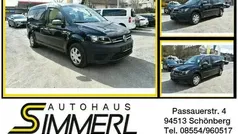 Deep black perleffekt (schwarz) Gebraucht 2021 VW Caddy Maxi Conceptline Van / Kleinbus | 18.950 € (Superpreis)