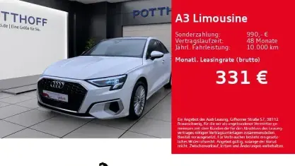 Gebraucht Audi A3 Advanced 150 PS (110 kW) 2024 Ibisweiß Limousine